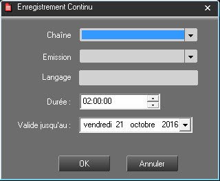 enregistrement continu
