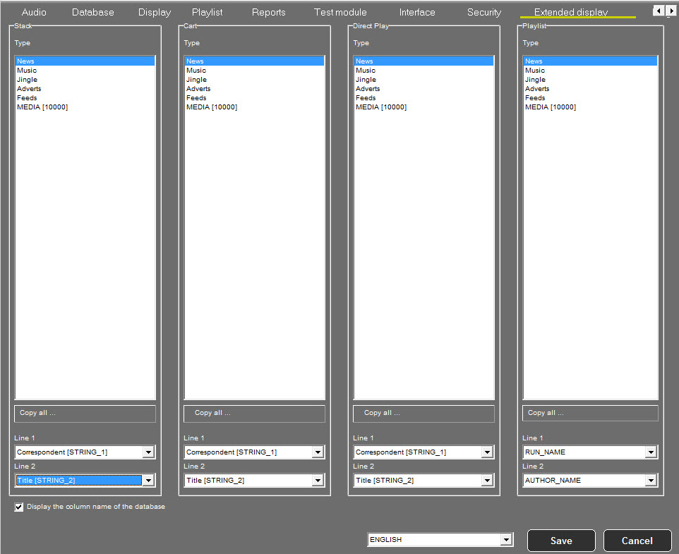 Tab Extented Display 83