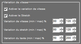 Variation vitesse 82