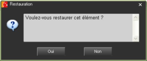 message restauration